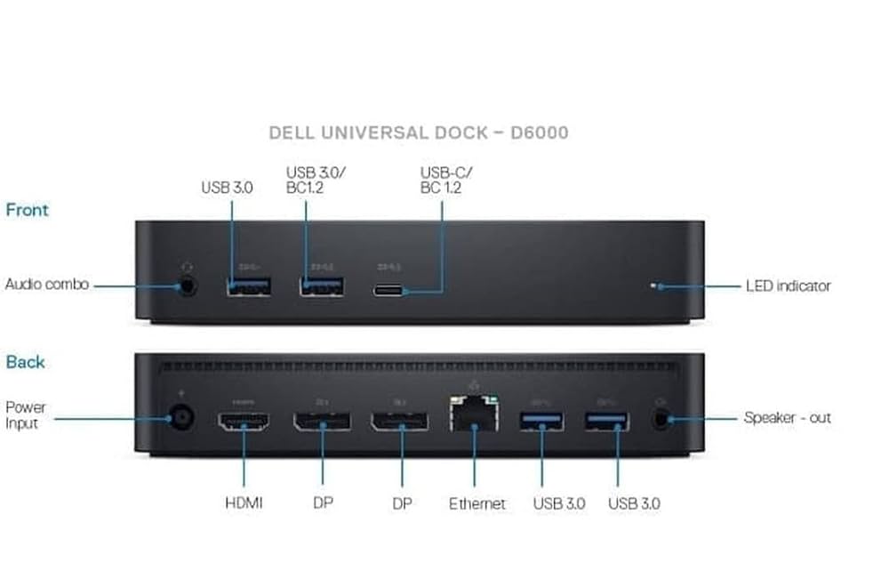 DELL - 【入荷合計43台】 DELL ドッキングステーション ユニバーサルドック D6000 DELL - 【入荷合計43台】 DELL ドッキングステーション